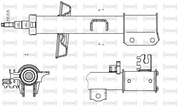 TOOR SG13931 - Амортизатор autospares.lv