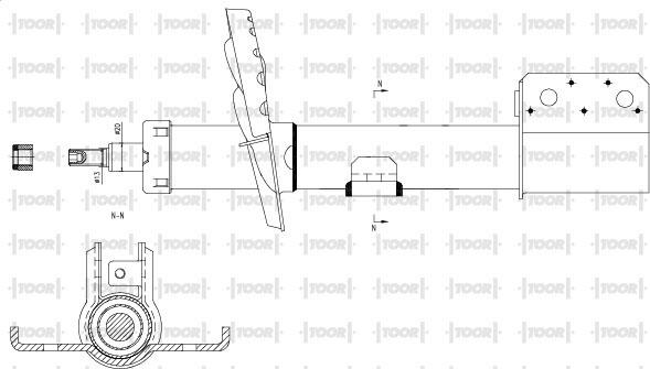 TOOR SG12460 - Амортизатор autospares.lv