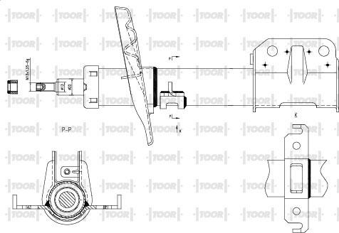 TOOR SG12410 - Амортизатор autospares.lv