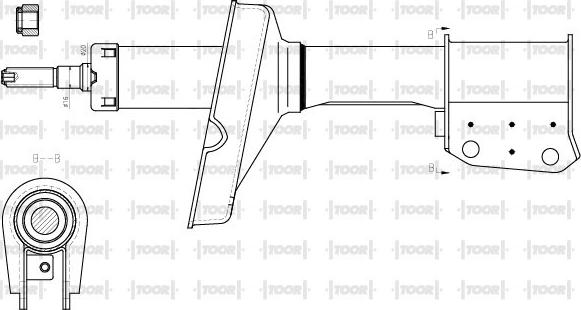 TOOR SG12430 - Амортизатор autospares.lv