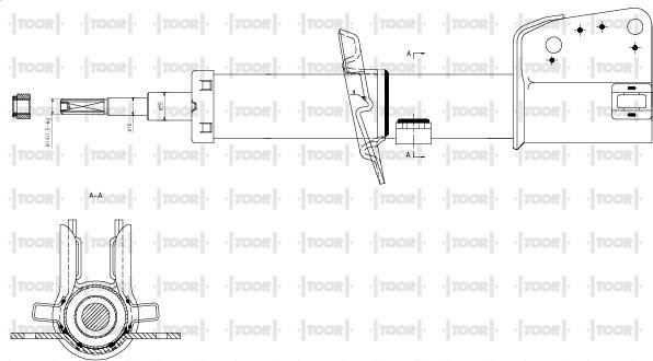 TOOR SG12560 - Амортизатор autospares.lv