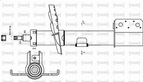 TOOR SG12530 - Амортизатор autospares.lv