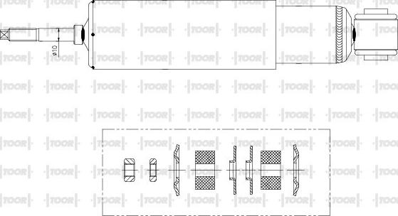 TOOR SG12120 - Амортизатор autospares.lv