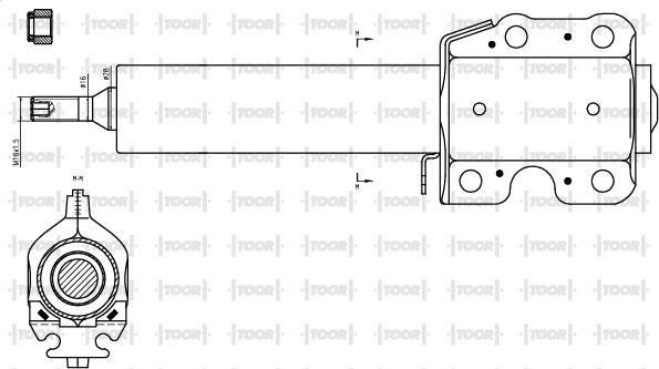 TOOR SG12210 - Амортизатор autospares.lv