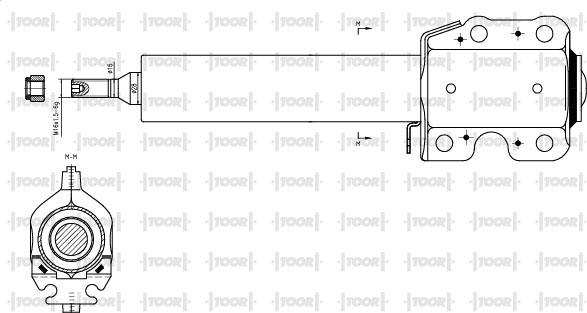 TOOR SG12220 - Амортизатор autospares.lv