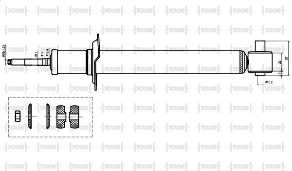 TOOR SO54490 - Амортизатор autospares.lv