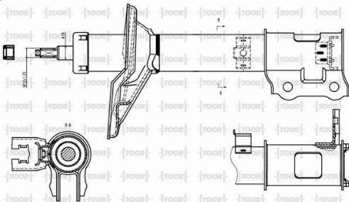 TOOR SO54550 - Амортизатор autospares.lv