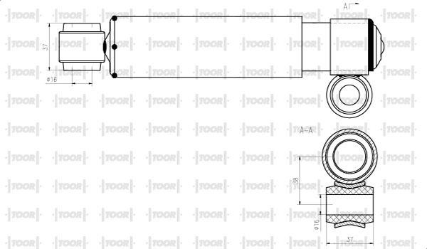 TOOR SO50310 - Амортизатор autospares.lv