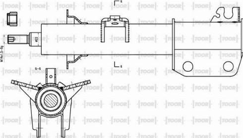 TOOR SO14170 - Амортизатор autospares.lv