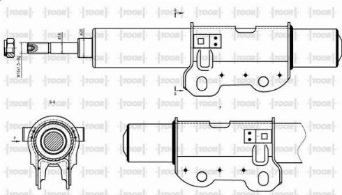 TOOR SO14370 - Амортизатор autospares.lv