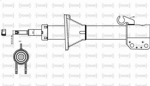 TOOR SO14250 - Амортизатор autospares.lv