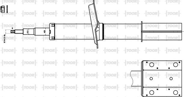 TOOR SO10620 - Амортизатор autospares.lv