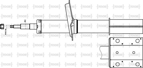 TOOR SO10280 - Амортизатор autospares.lv