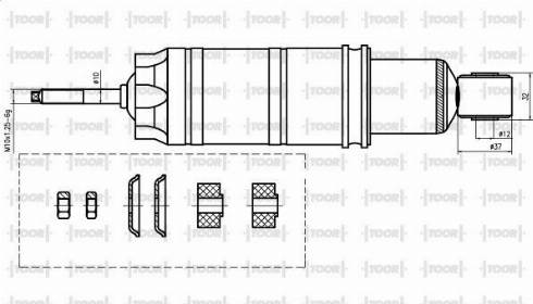 TOOR SO12320 - Амортизатор autospares.lv