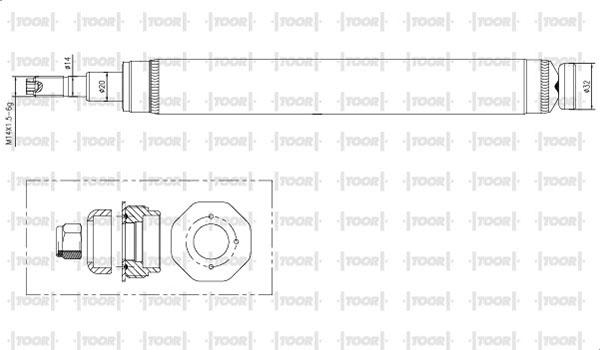 TOOR SO17030 - Амортизатор autospares.lv