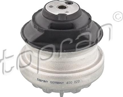 Topran 400 020 - Подушка, опора, подвеска двигателя autospares.lv