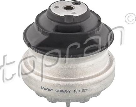 Topran 400 021 - Подушка, опора, подвеска двигателя autospares.lv