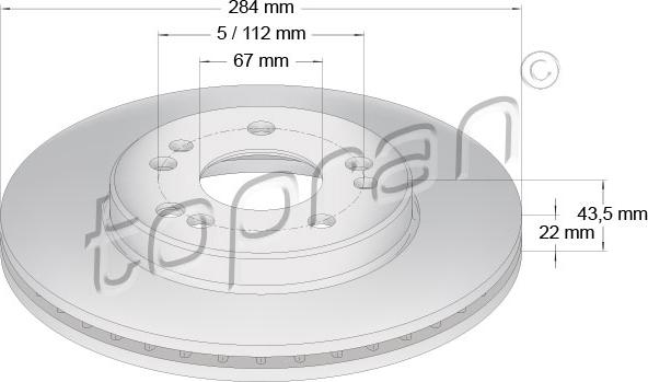 Topran 400 845 - Тормозной диск autospares.lv