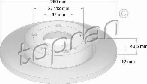 Topran 400 848 - Тормозной диск autospares.lv