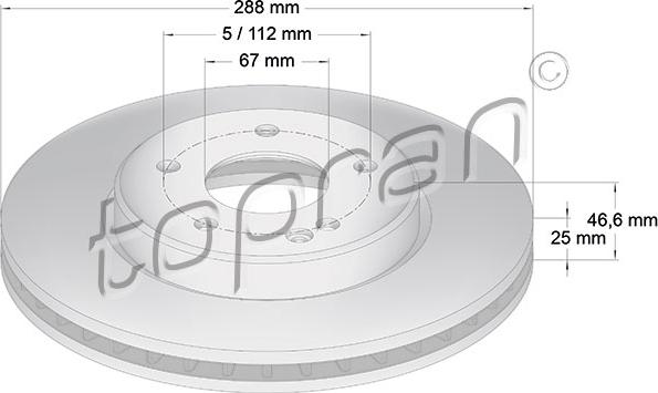 Topran 400 856 - Тормозной диск autospares.lv