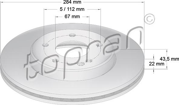 Topran 400 853 - Тормозной диск autospares.lv