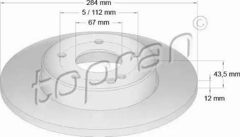 Topran 400 852 - Тормозной диск autospares.lv