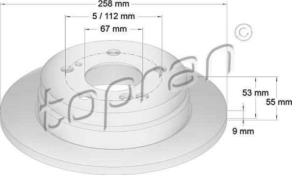 Topran 400 860 - Тормозной диск autospares.lv