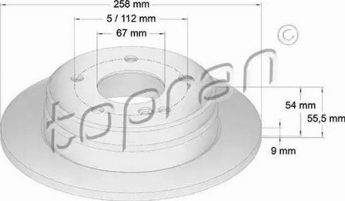 Topran 400 861 - Тормозной диск autospares.lv