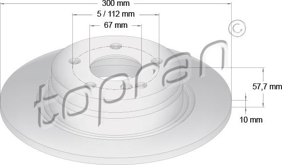 Topran 401 903 - Тормозной диск autospares.lv