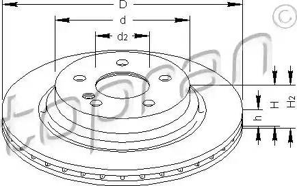 Topran 401 902 - Тормозной диск autospares.lv