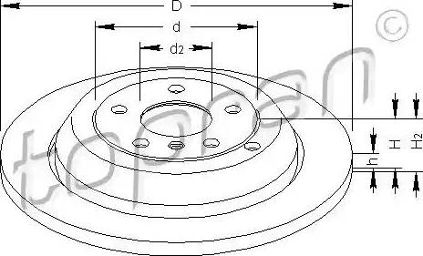 Topran 401 935 - Тормозной диск autospares.lv