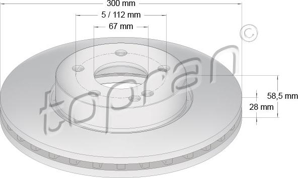 Topran 401 930 - Тормозной диск autospares.lv