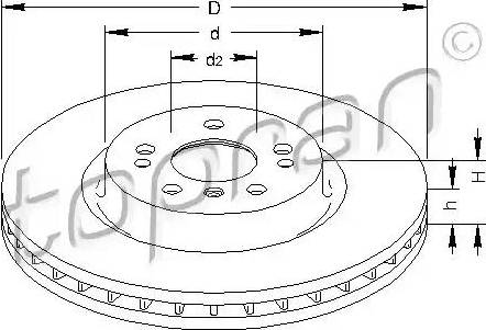 Topran 401 933 - Тормозной диск autospares.lv