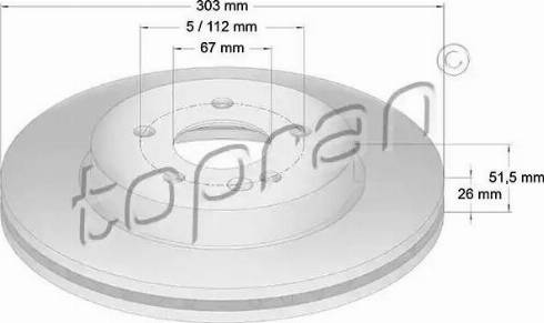 Topran 401 400 - Тормозной диск autospares.lv