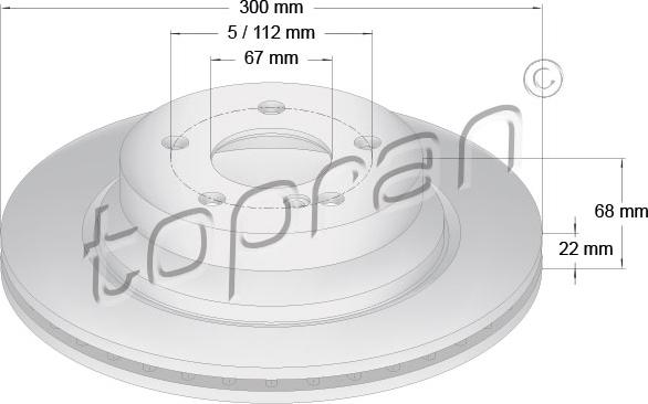 Topran 401 055 - Тормозной диск autospares.lv