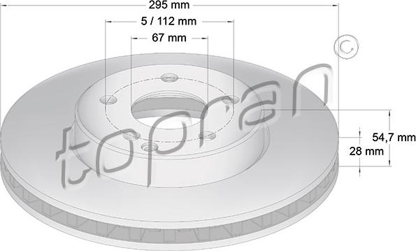 Topran 401 051 - Тормозной диск autospares.lv