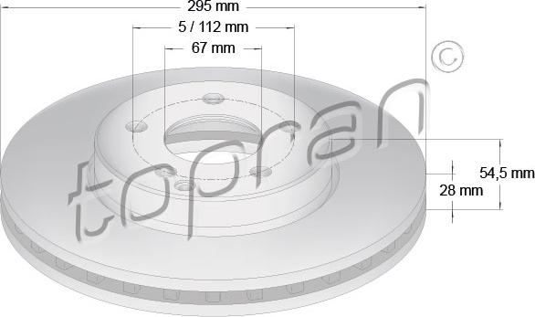 Topran 401 052 - Тормозной диск autospares.lv