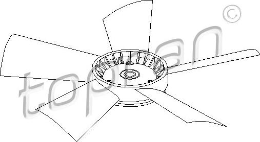 Topran 401 191 - Крыльчатка вентилятора, охлаждение двигателя autospares.lv