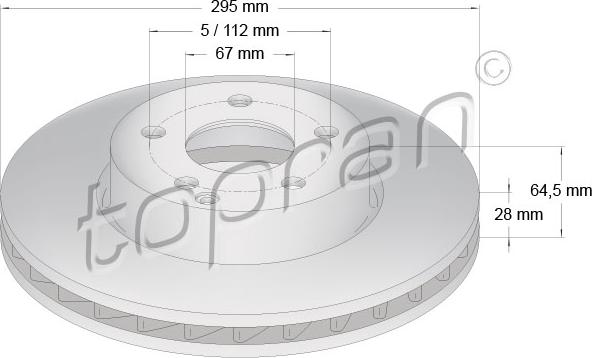 Topran 401 899 - Тормозной диск autospares.lv