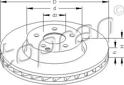 Topran 401 898 - Тормозной диск autospares.lv