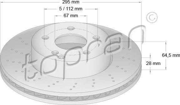 Topran 401 884 - Тормозной диск autospares.lv