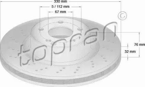 Topran 401 385 - Тормозной диск autospares.lv