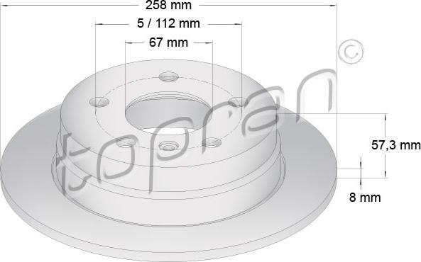 Topran 401 386 - Тормозной диск autospares.lv