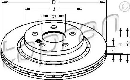 Topran 401 387 - Тормозной диск autospares.lv