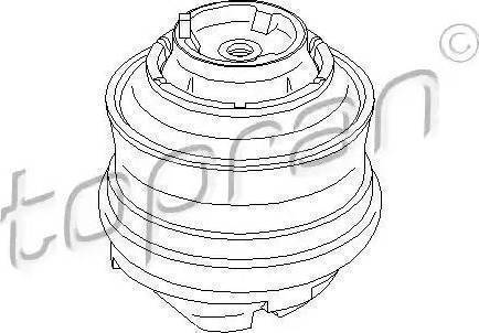 Topran 401 261 - Подушка, опора, подвеска двигателя autospares.lv