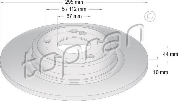 Topran 408 557 - Тормозной диск autospares.lv