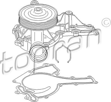 Topran 407 882 - Водяной насос autospares.lv