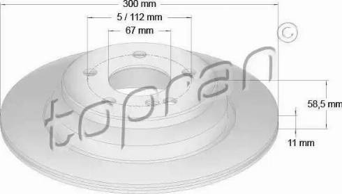 Topran 401 403 - Тормозной диск autospares.lv