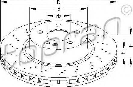 Topran 407 773 - Тормозной диск autospares.lv