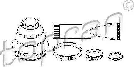 Topran 500 586 - Пыльник, приводной вал autospares.lv